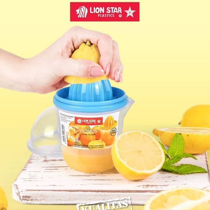 Lion Star Domus Orange Squeezer Juice Maker Lime Lemon Fruits Manual Mesh Juicer Pemerah Limau Jus Perasan Jeruk Buah