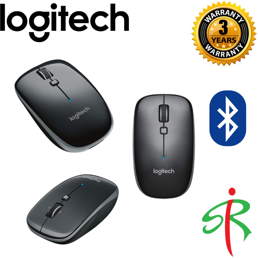 Logitech M557 Bluetooth Mouse Dark Grey Shopee Malaysia