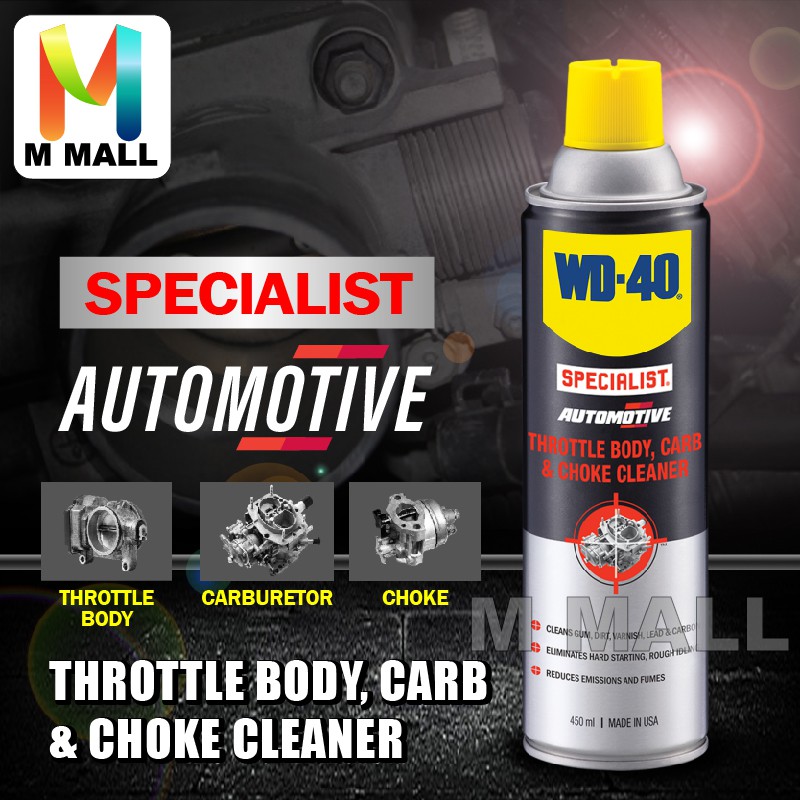 WD40 AUTOMOTIVE THROTTLE BODY,CARB&CHOKE CLEANER TB WD40 450ML