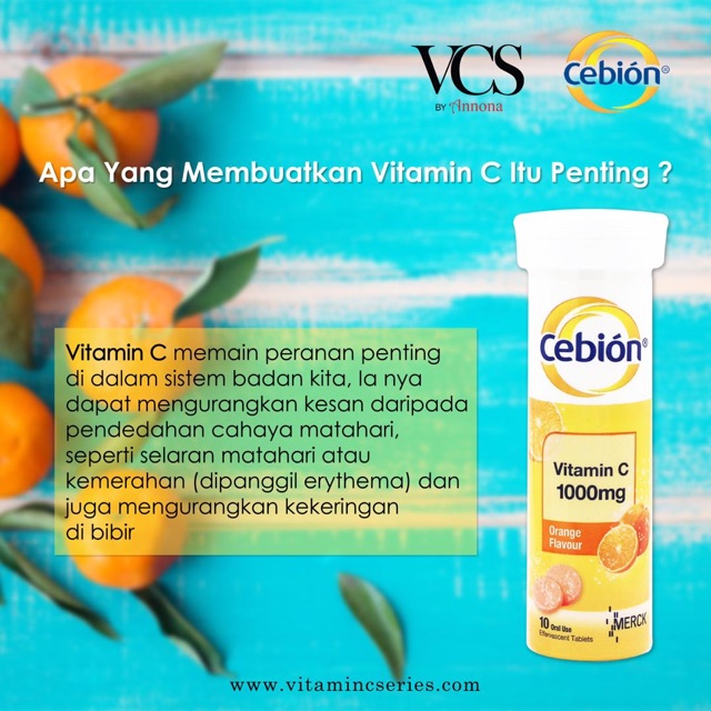 Cebion Vitamin C 1000mg Shopee Malaysia