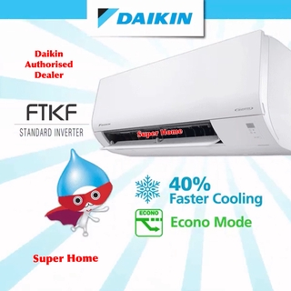 Daikin Inverter Aircond 1.0hp - 2.5hp Smart Control FTKF25A FTKF35A ...