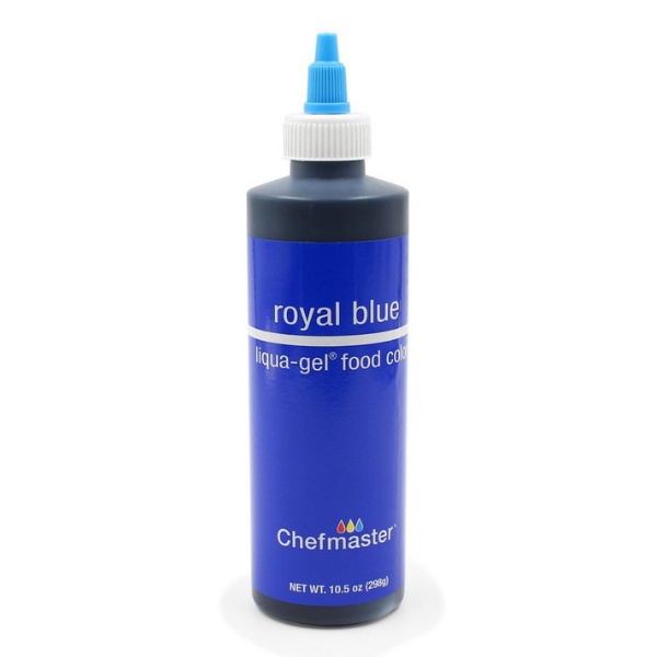 CHEFMASTER, Water Base Liquid Colours, Royal Blue, 10.5 oz