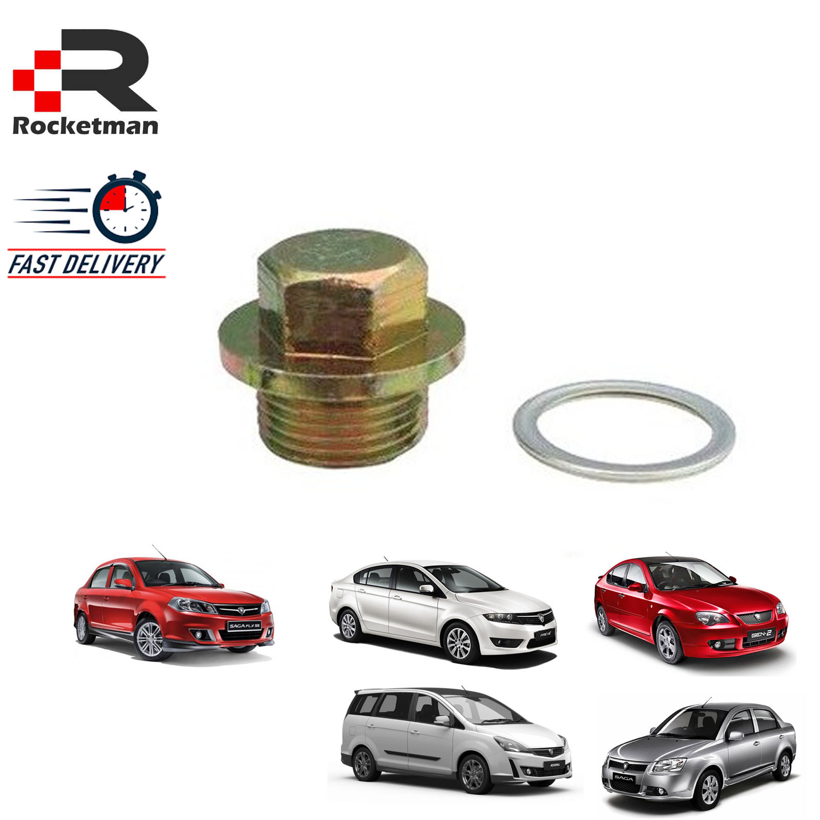 DRAIN PLUG WITH GASKET PROTON GEN2 SAGA BLM FLX EXORA PREVE NEO OIL