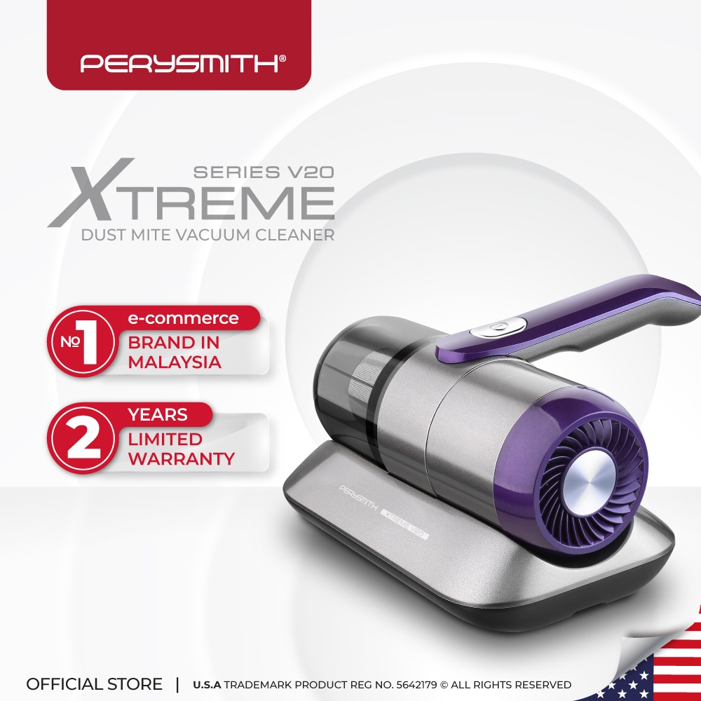 PerySmith Cordless Dust Mite Vacuum Cleaner XTREME Series V20 Shopee