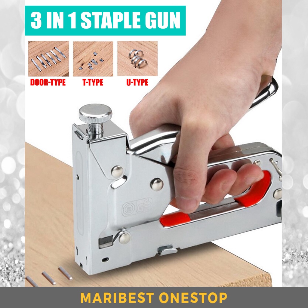 Heavy Duty 3 In 1 Multitool Nail Staple Metal Gun Stapler Stapling