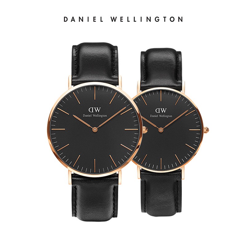all black daniel wellington watch