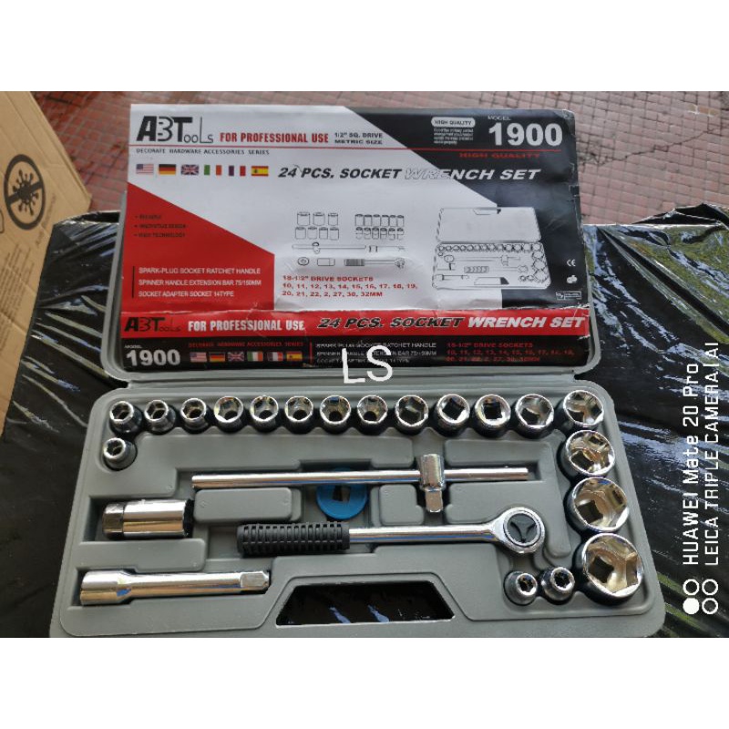 LS GEMILANG ABT 24PCS SOCKET WRENCH SET SOCKE spanner set Hand Tools