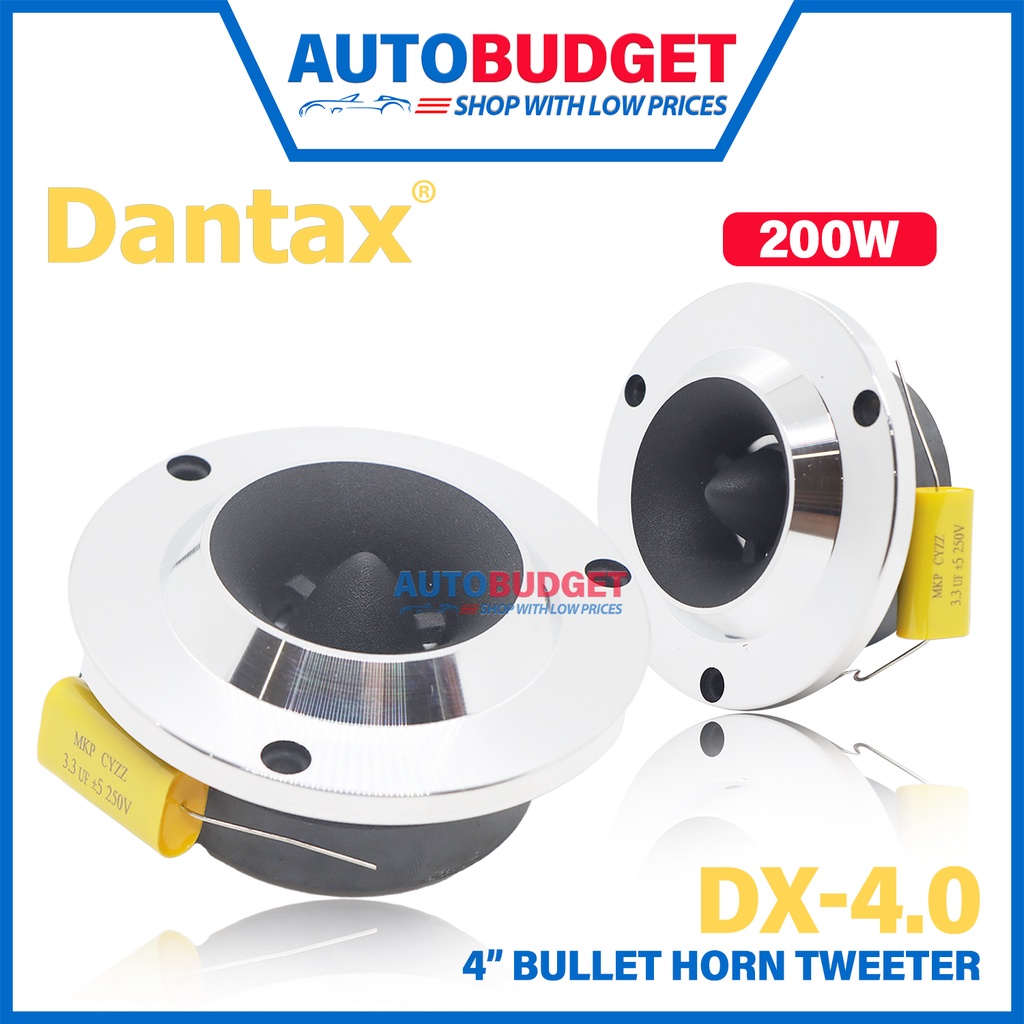 DANTAX DX-4.0 4" Bullet Horn Tweeter 4inch Horn Tweeter Car Audio High Voice Car Tweeter 4 inci Car Speaker Audio Kereta