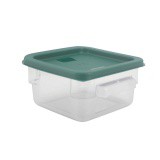 PC Square Food Container With Cover - 2 Litre