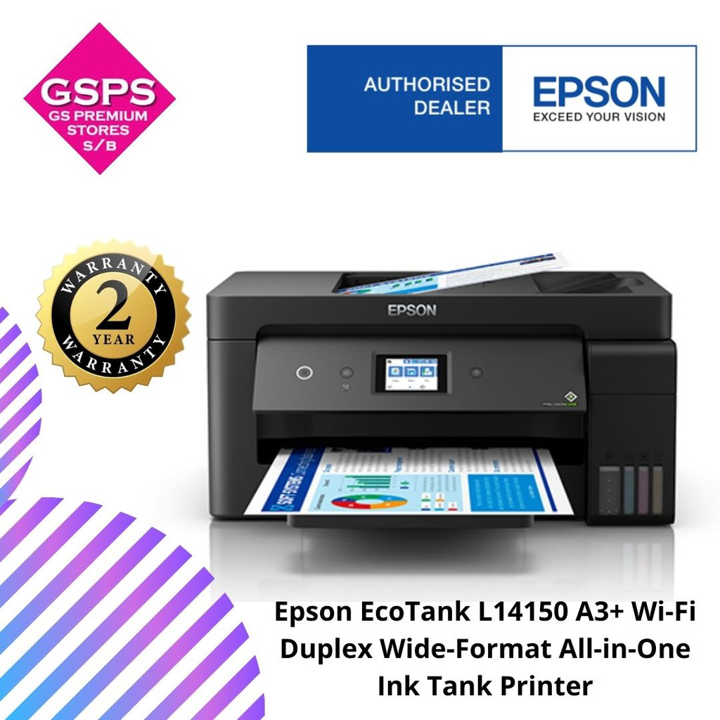 Epson Ecotank L14150 A3 Wi Fi Duplex Wide Format All In One Ink Tank Printer Shopee Malaysia 2754