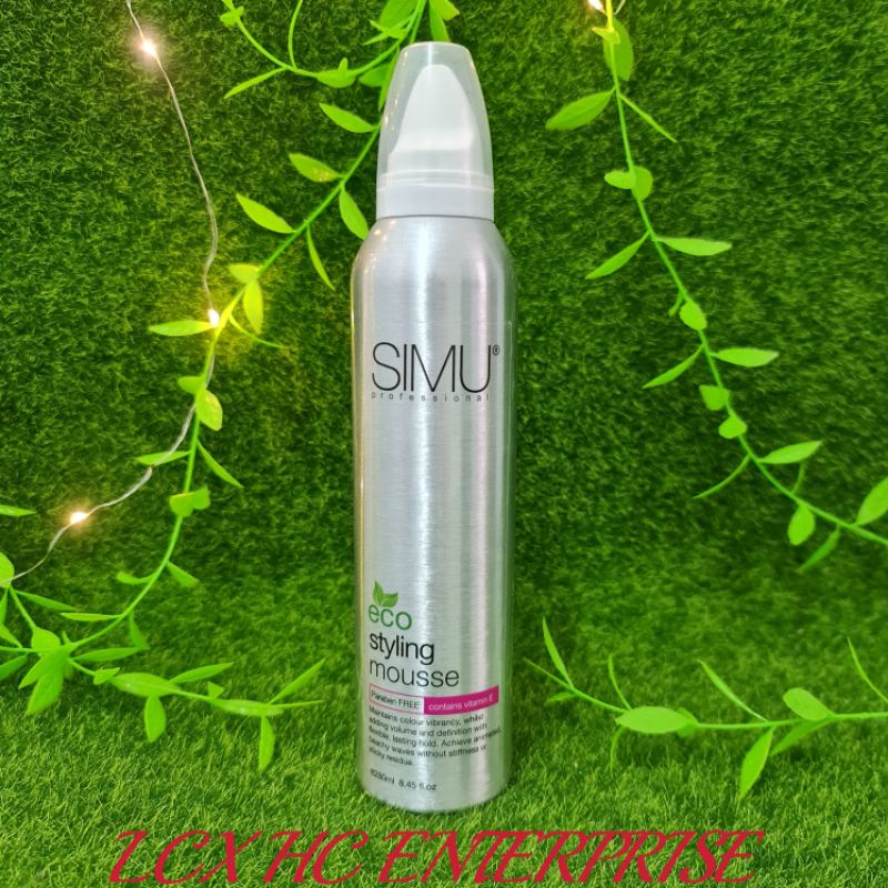 SIMU Eco Hair Styling Mousse Paraben FREE 280ml Shopee Malaysia