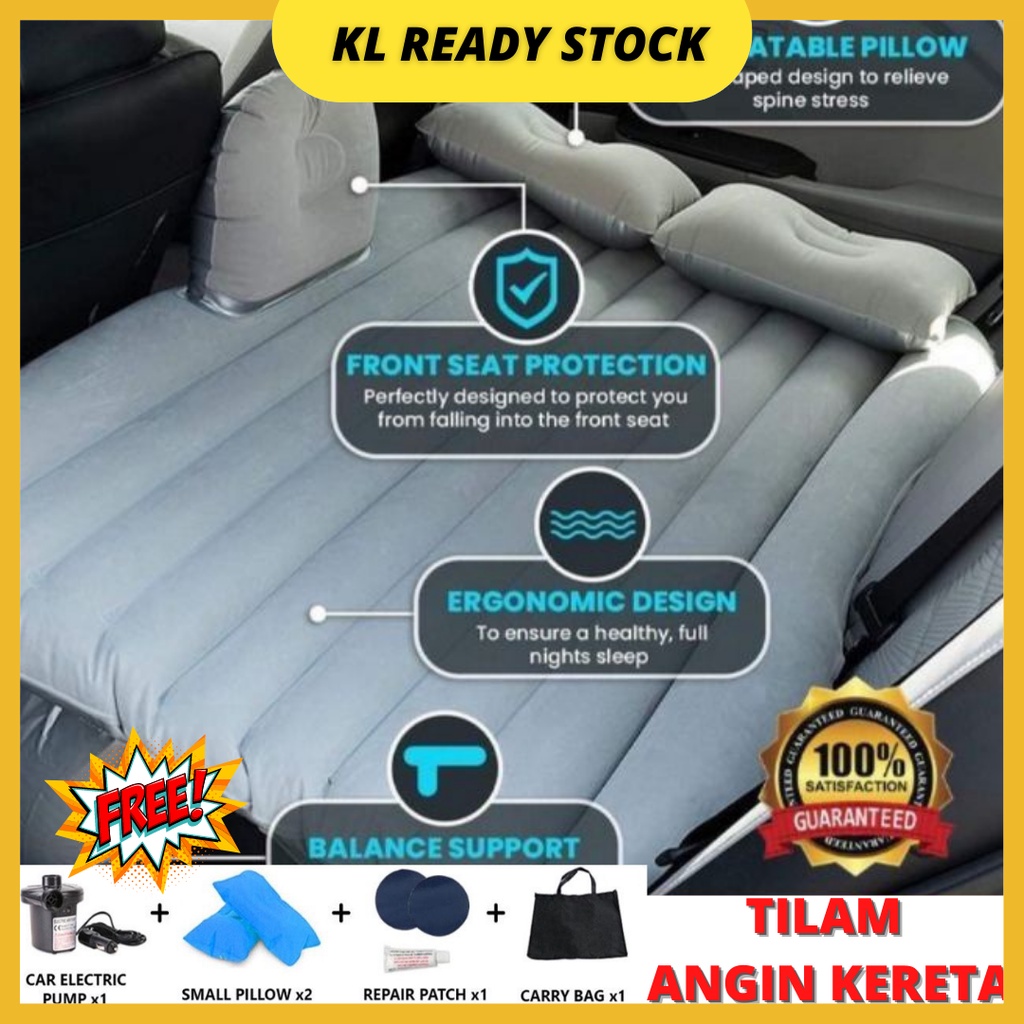 FULL SET Inflatable Car Bed Car Sofa Air Mattress Tilam Angin Kereta