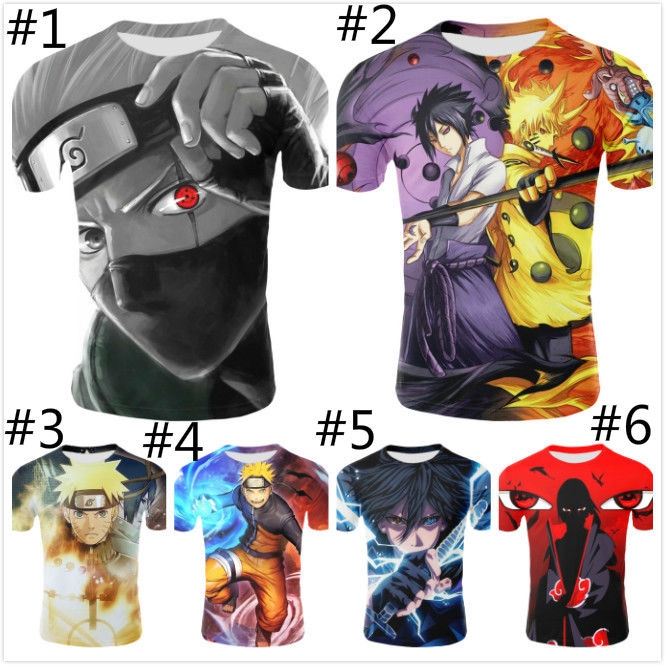 Reliable Have Streetwear Punk Rock Clothes Blue 3d T-shirt Casual Cool Mens Clothing Naruto T Shirt Men Anime Tshirt ... - Image 3