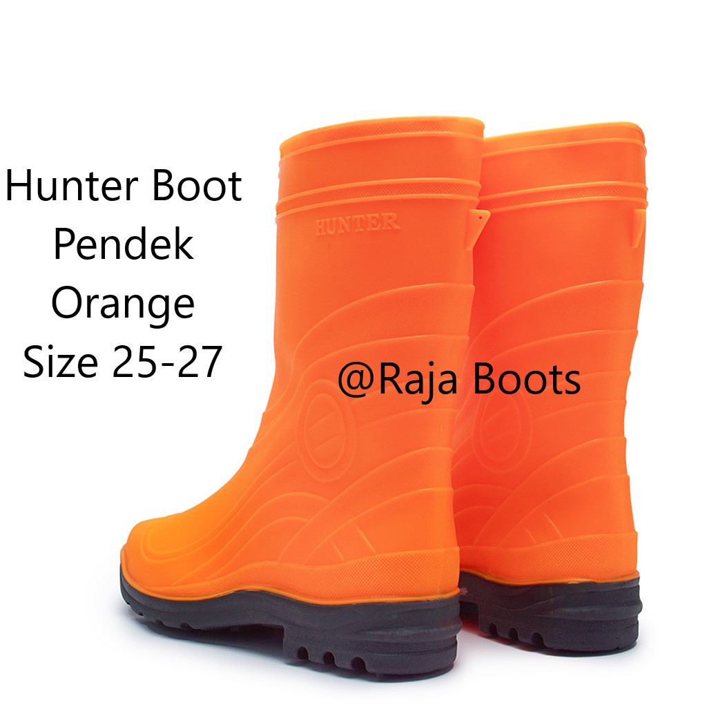 orange hunter boots