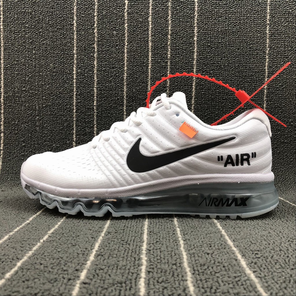 OFF WHITE x Nike Air Max 2017 Running Shoes 619745-100 | Shopee Malaysia