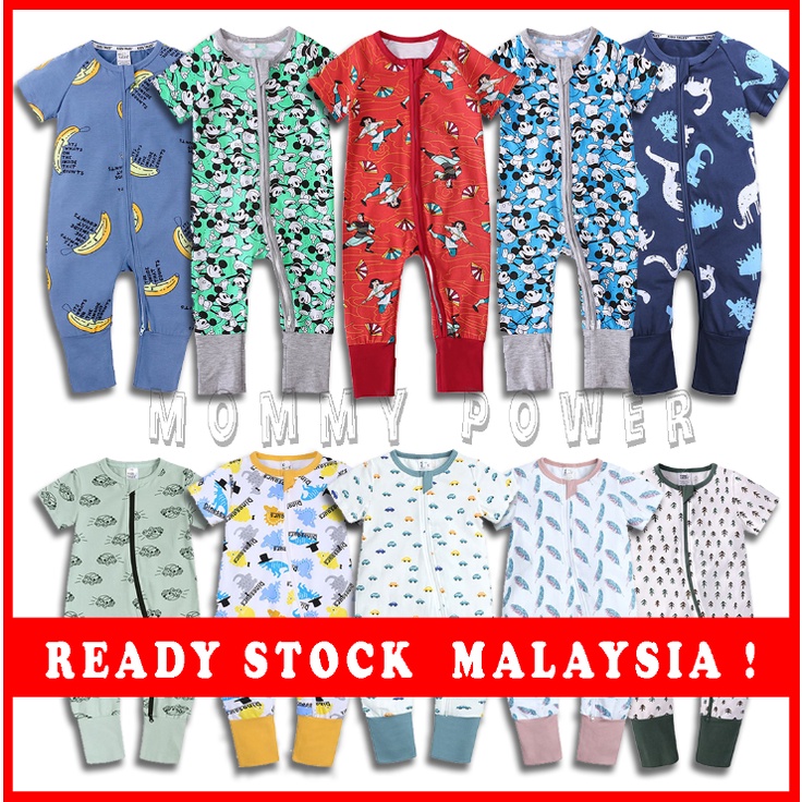 1 3M-36M KIDS TALES sleepsuit SHORT SLEEVE baby clothing Inspired BONDS baju tidur jumpsuit