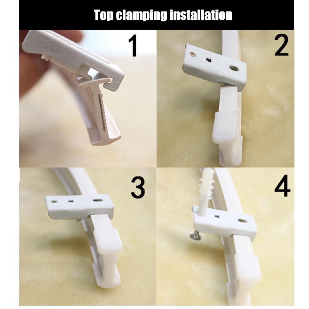 Sl 4m Flexible Ceiling Mounted Curtain Track Rail For Straight