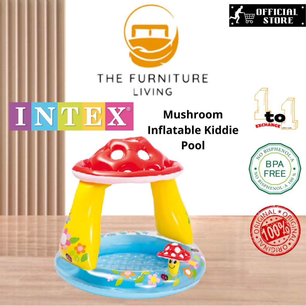 INTEX Mushroom Inflatable Kiddie Pool IT57114 | Shopee Malaysia