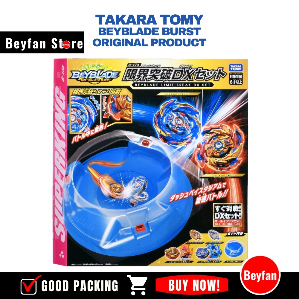 Takara Tomy Beyblade Burst Superking B-174 Beyblade Limit Break DX Set ...