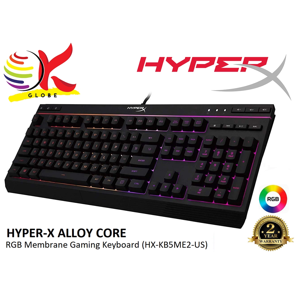 Hyper X Hyperx Alloy Core Rgb Membrane Gaming Keyboard With Spill