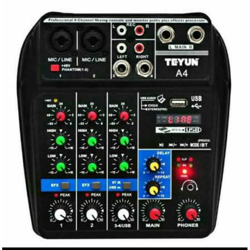 A4 Bluetooth mixer console . busking mixer 4 channel Shopee Malaysia