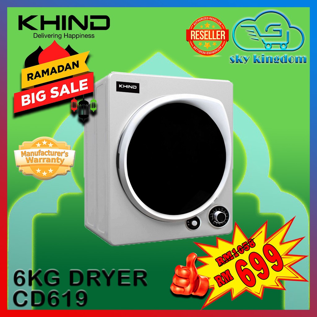 KHIND CD619 6KG CLOTHES DRYER