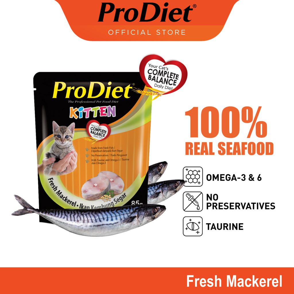 ProDiet Pouch Wet Cat Food (85g x 12 Packs) | Shopee Malaysia