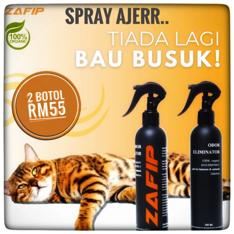 Buy 💖 ZAFIP 💖 SPRAY SAHAJA HILANG BAU KUCING  SeeTracker Malaysia