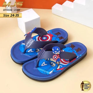[New Year Sale] MJS Wholesale Selipar Budak Lelaki Super Hero Kid's Summer Flip-Flops Slipper Sandal Budak YMJ20889