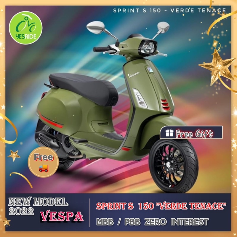 Vespa Sprint S 150 Verde Tenace 2022 | Shopee Malaysia