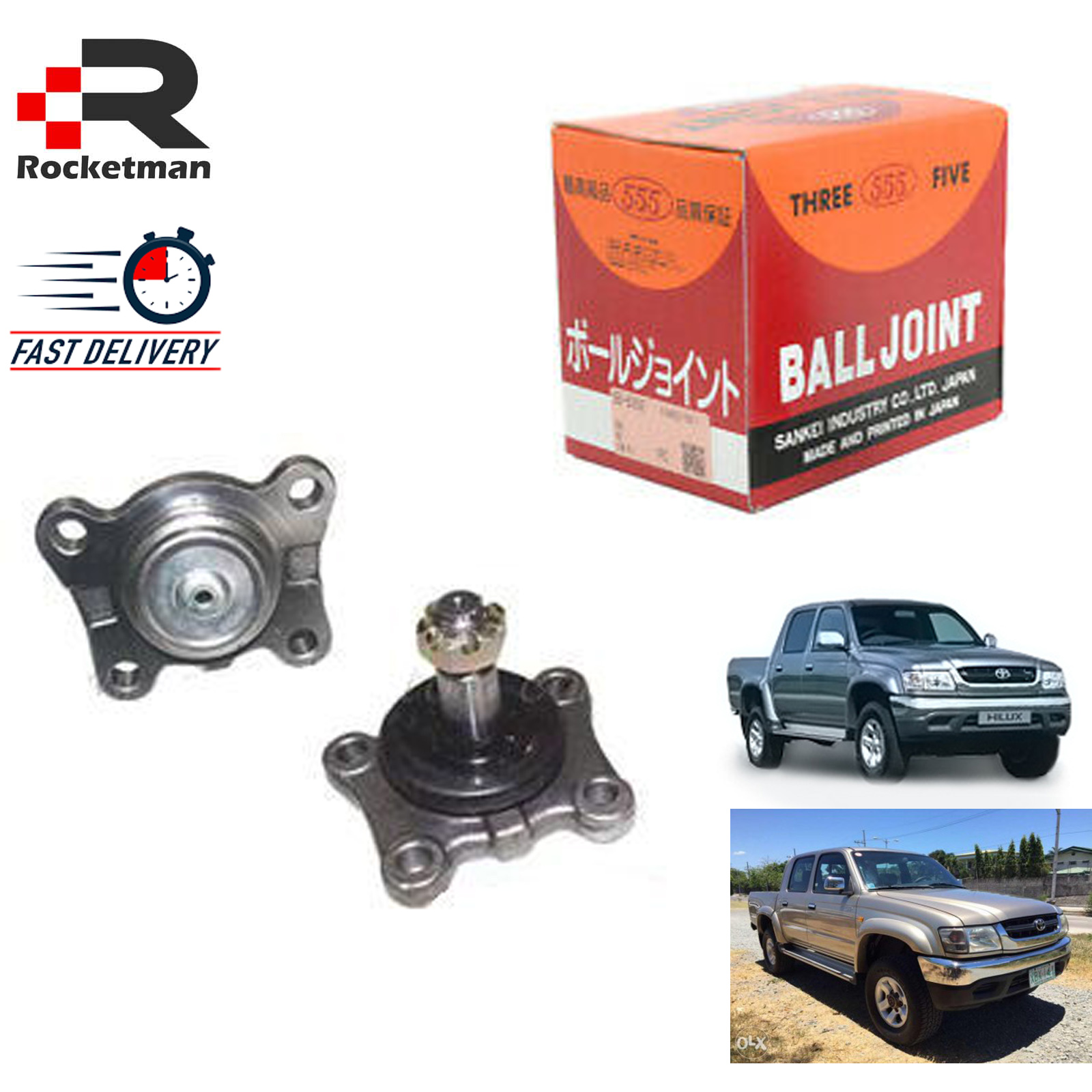 Three Five Lower Ball Joint Toyota Hilux Ln166 Sr Turbo Kdn165 Sb2722 Shopee Malaysia