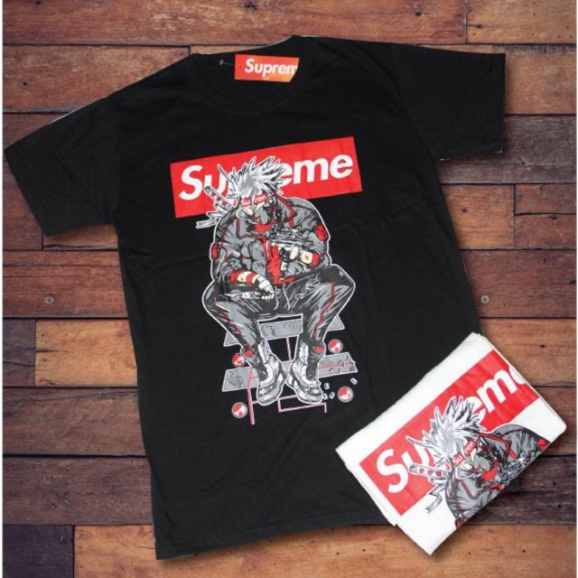 Supreme X Naruto T Shirt Ready Stock Shopee Malaysia