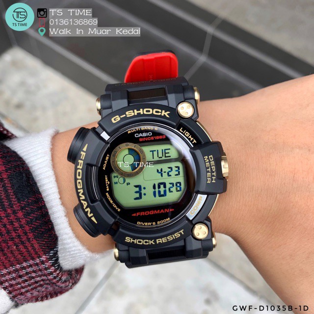 g shock frogman gold tornado