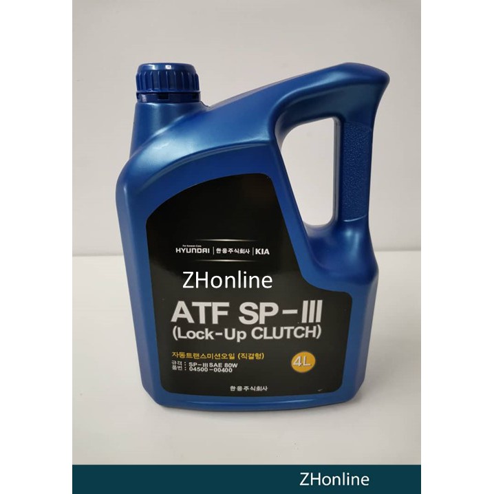 ORIGINAL HYUNDAI KIA - AUTO TRANSMISSION OIL SP-III 4L (1BTL) 04500 ...