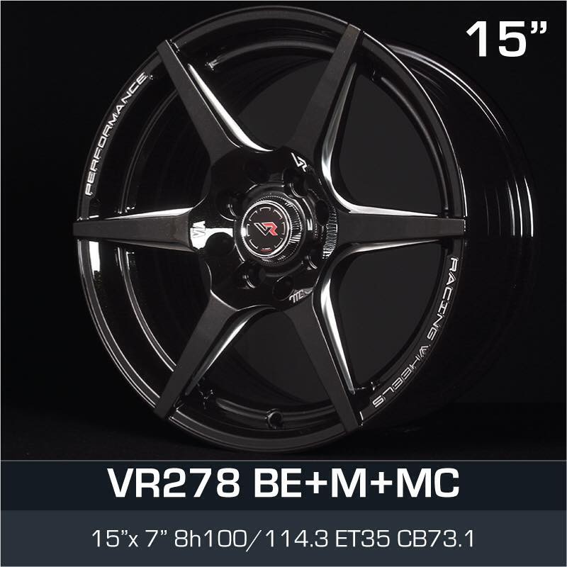 Ad 15 Inch 7jj 4x100 4x114 3 Et35 Ori Car Sport Rims Wheels Vr278