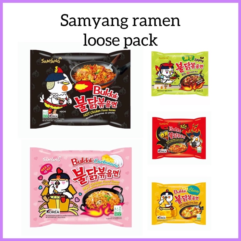 Samyang Buldak Ramen Korean Instant Noodles Loose Pack Shopee Malaysia