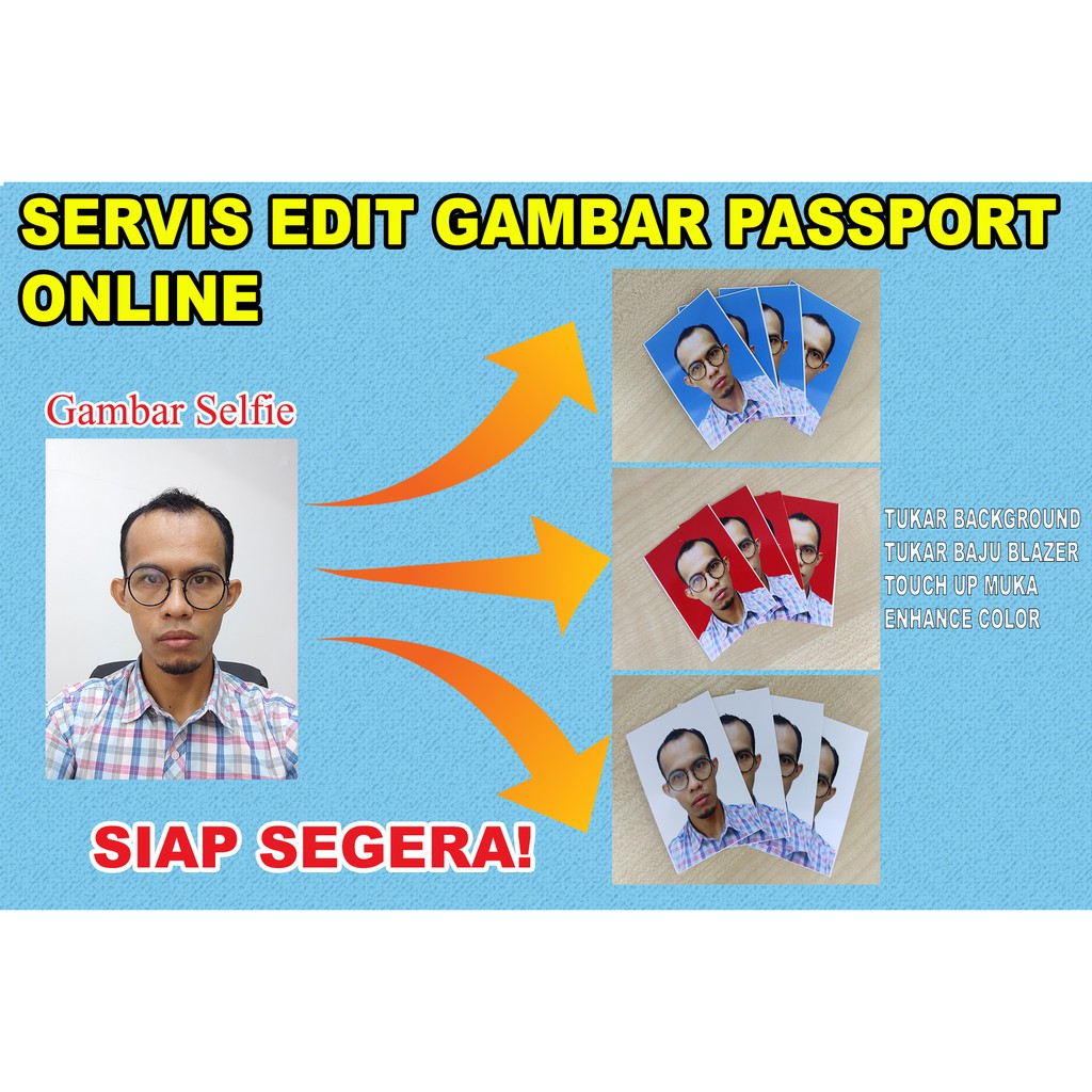 Servis Edit Gambar Passport Digital Sahaja Softcopy Gambar Passport Tukar Background Gambar Shopee Malaysia