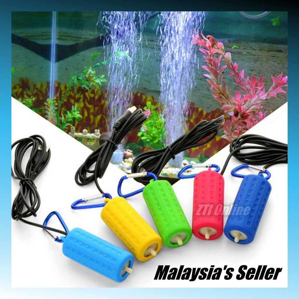 USB Fish Air Pump Aquarium Tank Mini Portable Water Filter Oxygen Pam