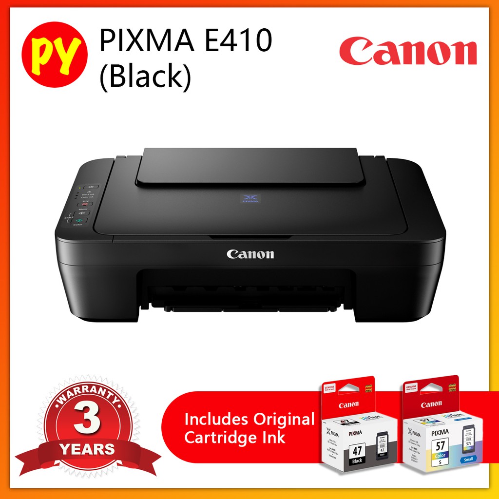 Canon E410 AIO Print Scan Copy Inkjet Printer with original Ink PG47