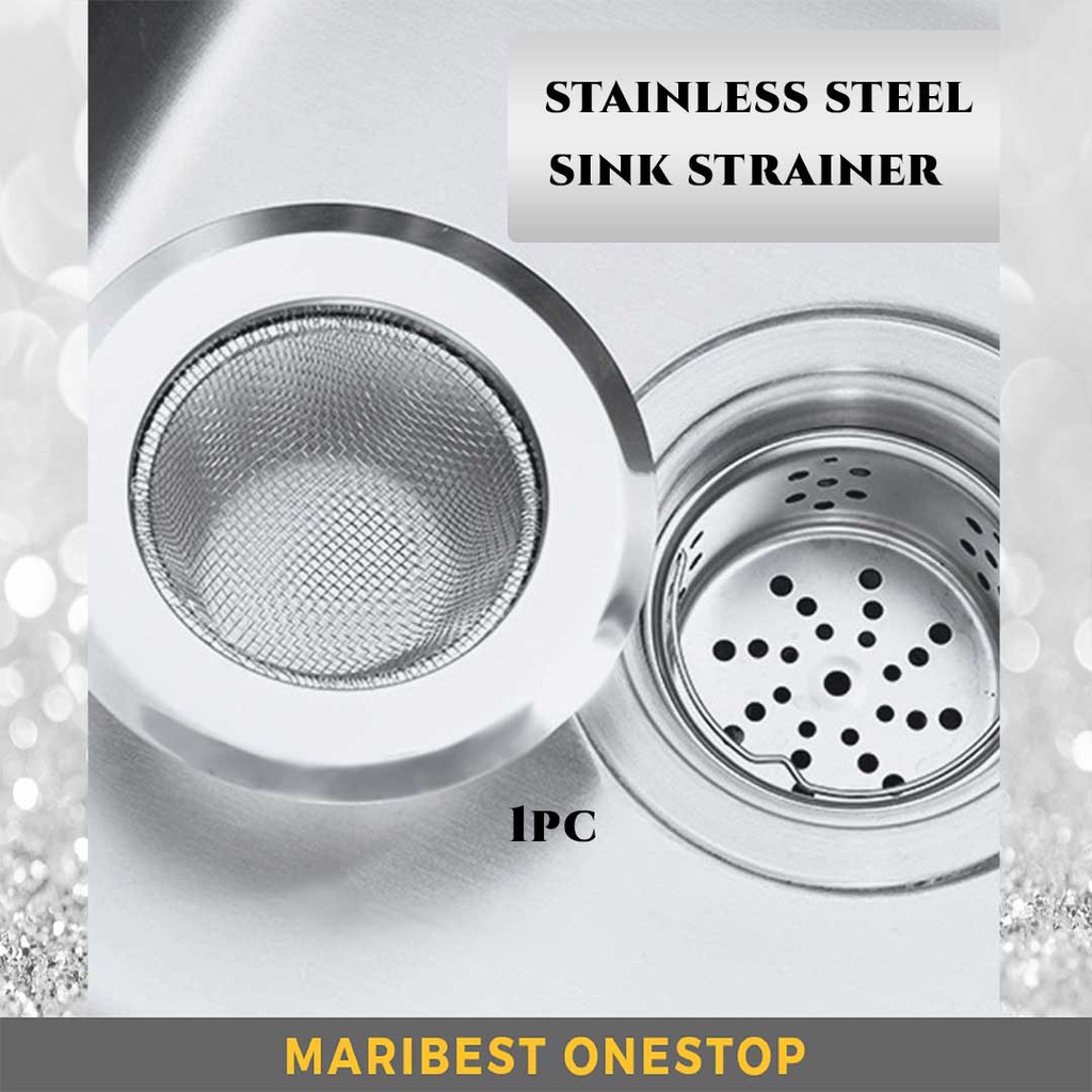 Stainless Steel Mesh Drain Strainer Sink Filter Kitchen Bathroom Sewer Filter Anti-clogging Sink Drains Strainer