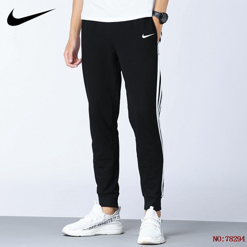 Nike Tracksuit Slimfit Full Black Hitam 