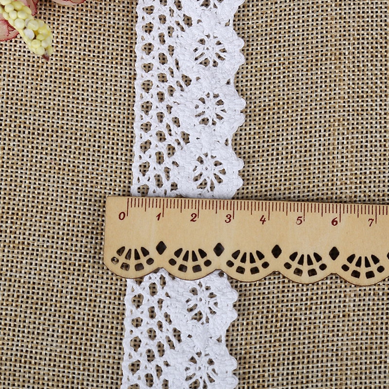 white crochet lace trim