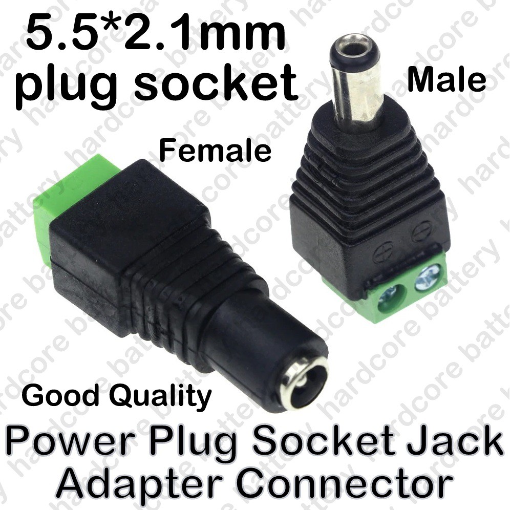 10Pcs DC-022B Power Supply Jack Socket Female Panel Mount Connector 5.5*2.1mm DD 