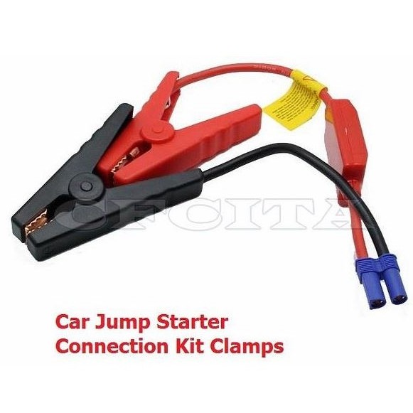 Automotive Emergency Battery Jumper Starter Cables Replacement Jump Box Cables with Alligator Clamp Booster Battery Clips to EC5 Connector for 12V Portable Car Jump Starter 