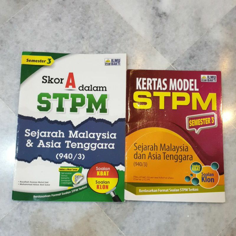 Sejarah Malaysia And Asia Tenggara Stpm Semester 3 Ilmu Bakti Bundle