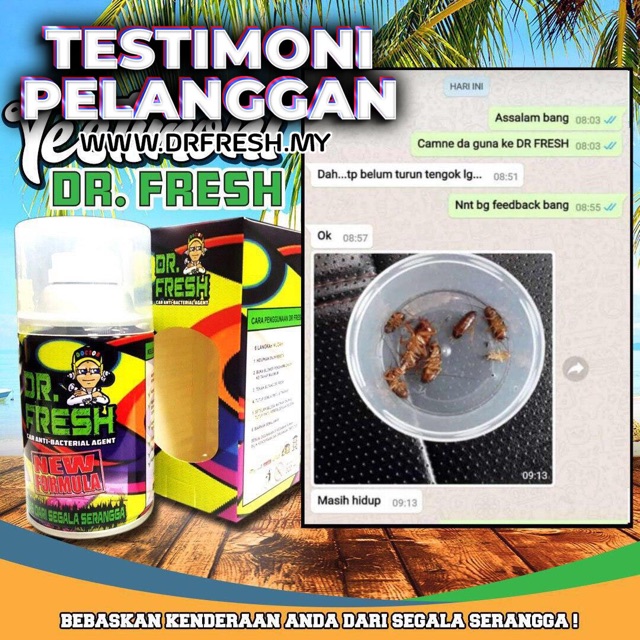 Dr Fresh Pembasmi Lipas Semut Dalam Kereta Shopee Malaysia