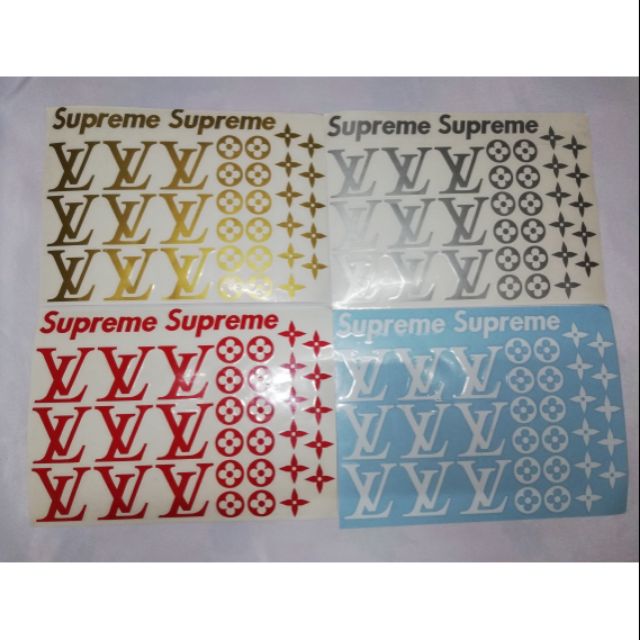 supreme lv sticker