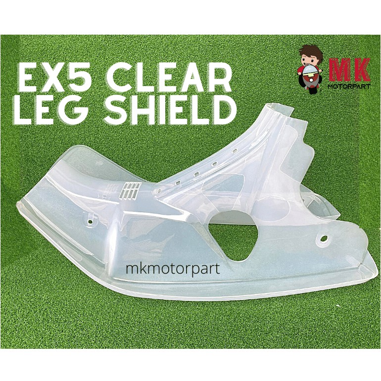 Honda EX5 Leg Shield TRANSPARENT CLEAR Front Cover , Kepak Jernih
