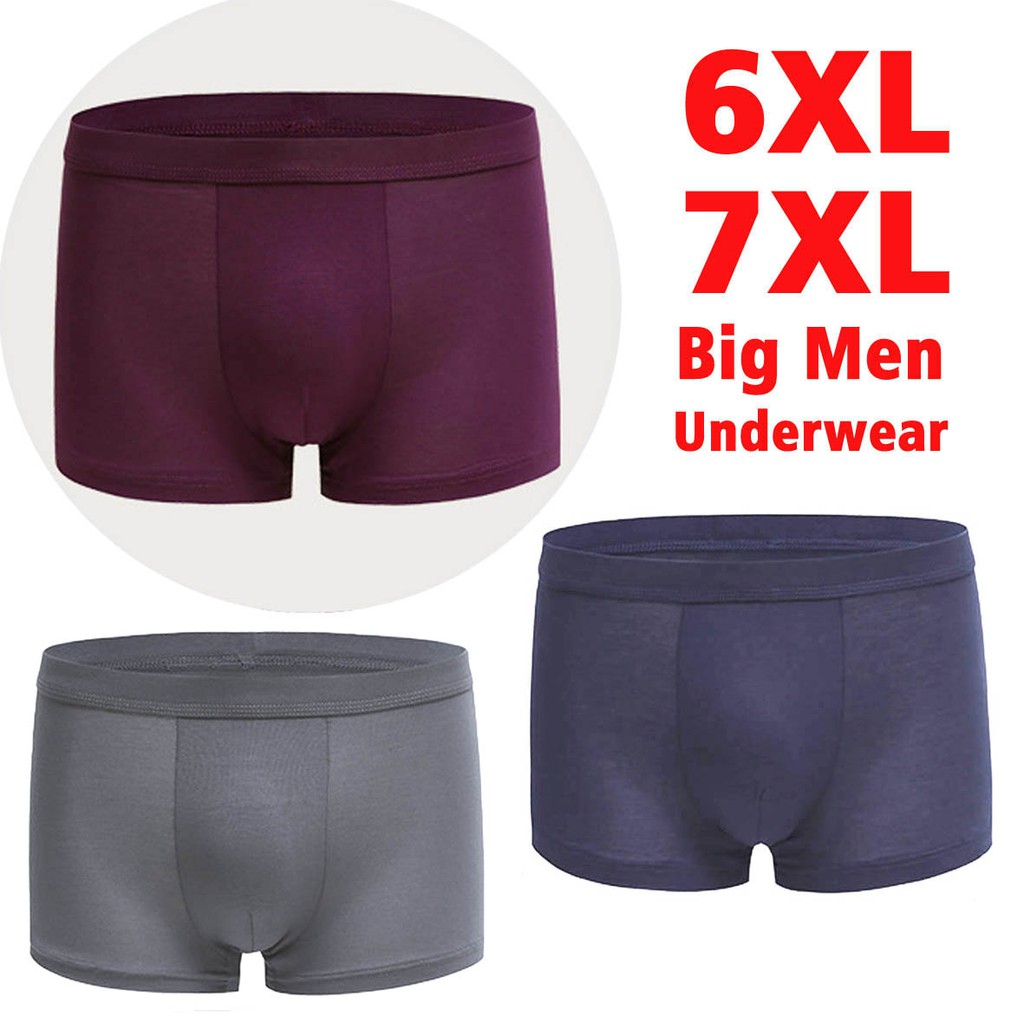 6XL / 7XL plus size BIG men underwear plain color / Seluar dalam lelaki ...