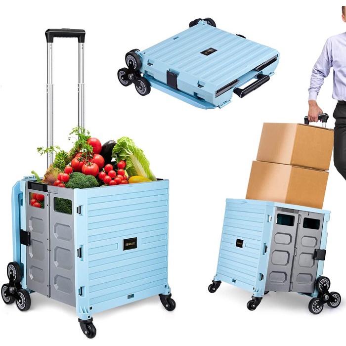 360-wheel 8-wheel Stoller Shopping Box Trolley Cart | Shopee Malaysia